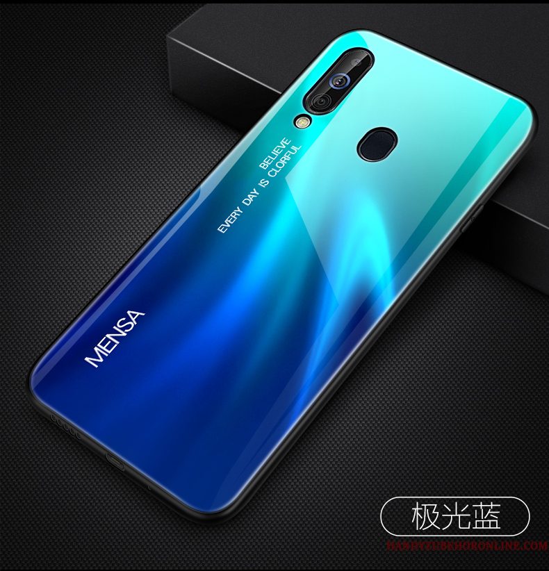 Hoesje Samsung Galaxy A60 Zakken Telefoon Groen, Hoes Samsung Galaxy A60 Zacht Glas