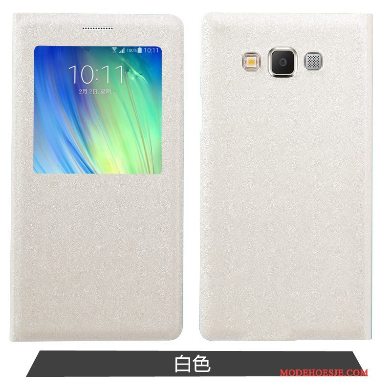 Hoesje Samsung Galaxy A7 2015 Bescherming Anti-falltelefoon, Hoes Samsung Galaxy A7 2015 Folio Goud