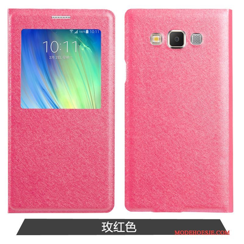 Hoesje Samsung Galaxy A7 2015 Bescherming Anti-falltelefoon, Hoes Samsung Galaxy A7 2015 Folio Goud