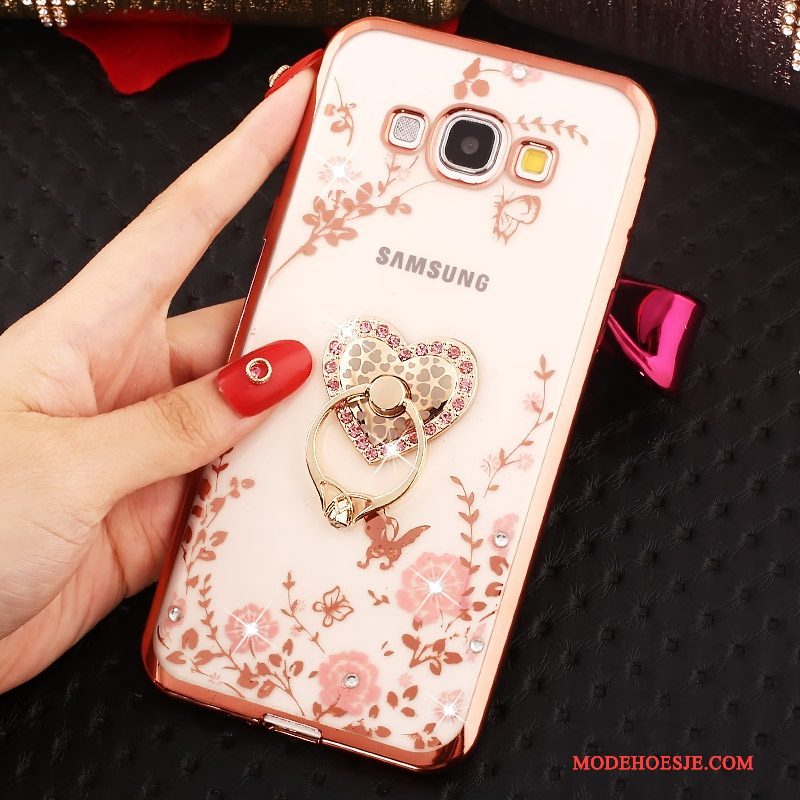 Hoesje Samsung Galaxy A7 2015 Bescherming Goud Anti-fall, Hoes Samsung Galaxy A7 2015 Zacht Telefoon