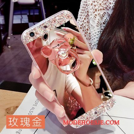 Hoesje Samsung Galaxy A7 2015 Scheppend Persoonlijk Hanger, Hoes Samsung Galaxy A7 2015 Siliconen Ring Roze