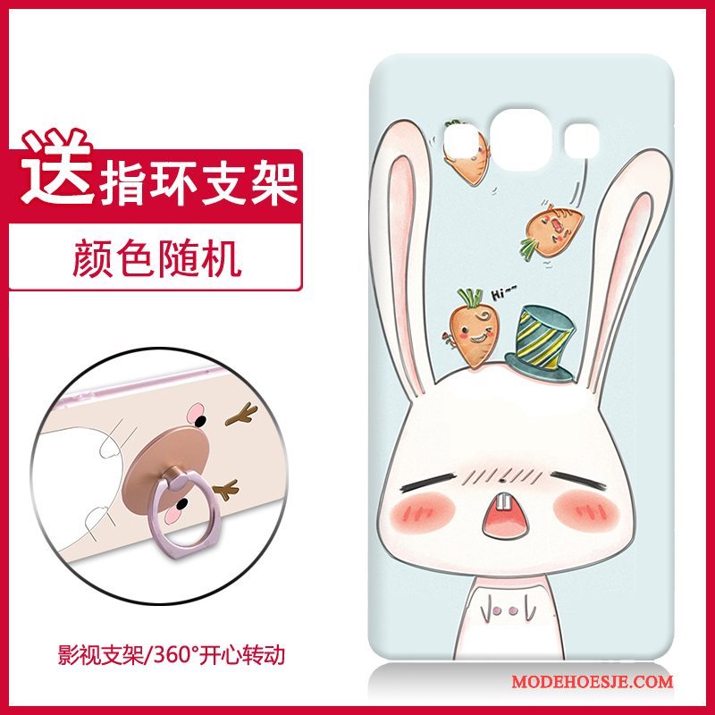 Hoesje Samsung Galaxy A7 2015 Zacht Trend Hard, Hoes Samsung Galaxy A7 2015 Bescherming Telefoon Lichtblauw