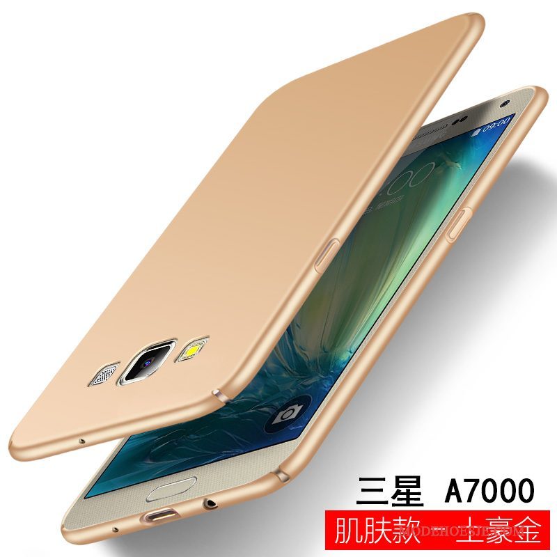 Hoesje Samsung Galaxy A7 2015 Zakken Telefoon Hard, Hoes Samsung Galaxy A7 2015 Bescherming Goud Anti-fall