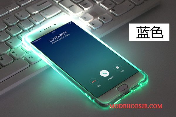 Hoesje Samsung Galaxy A7 2016 Bescherming Telefoon Doorzichtig, Hoes Samsung Galaxy A7 2016 Zacht Roze Anti-fall