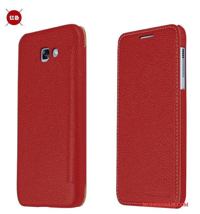 Hoesje Samsung Galaxy A7 2016 Bescherming Telefoon Oranje, Hoes Samsung Galaxy A7 2016 Folio