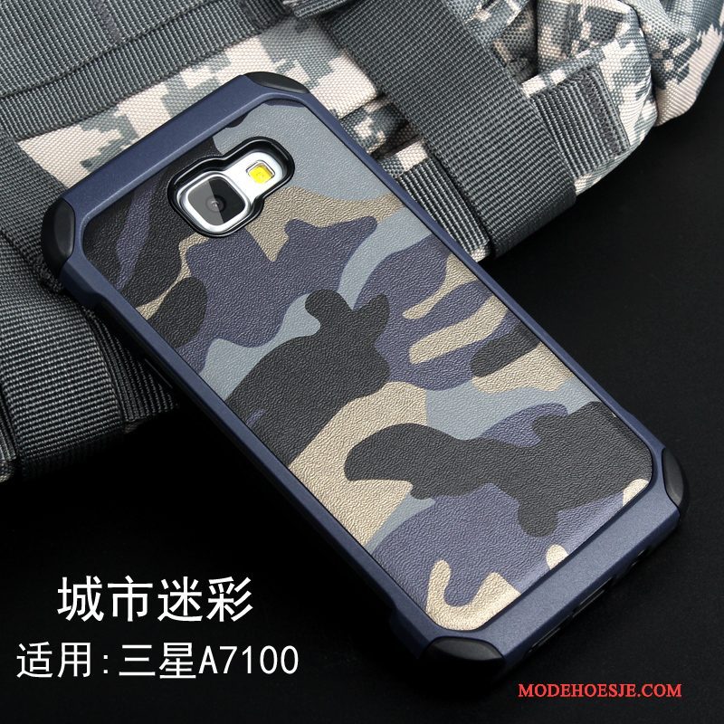 Hoesje Samsung Galaxy A7 2016 Siliconen Telefoon Groen, Hoes Samsung Galaxy A7 2016 Bescherming Persoonlijk Camouflage