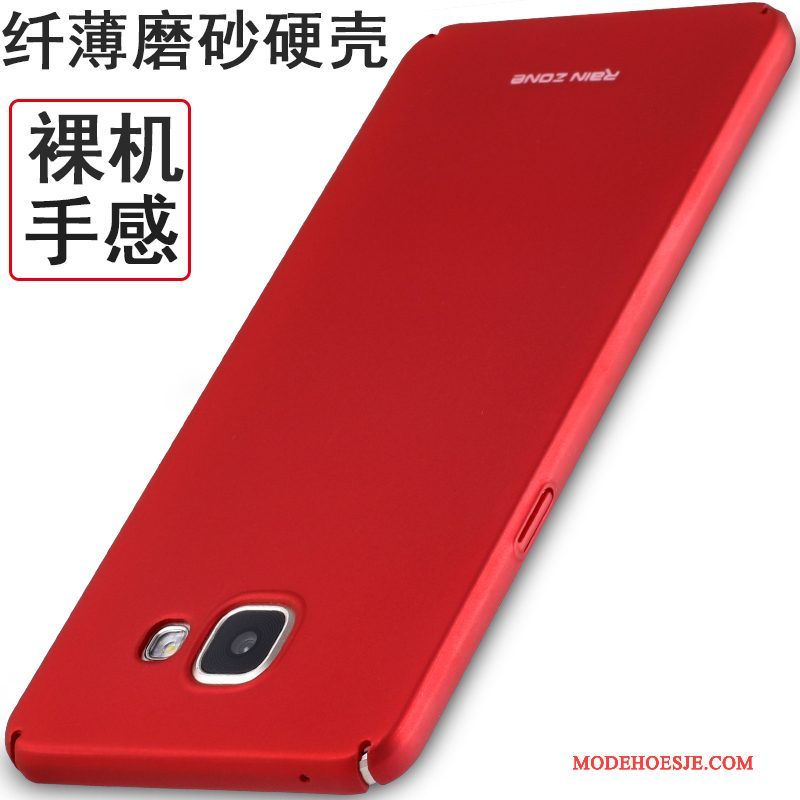 Hoesje Samsung Galaxy A7 2016 Zakken Telefoon Schrobben, Hoes Samsung Galaxy A7 2016 Siliconen Rood