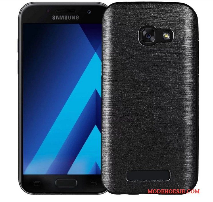 Hoesje Samsung Galaxy A7 2017 Metaal Telefoon Rood, Hoes Samsung Galaxy A7 2017 Bescherming Anti-fall