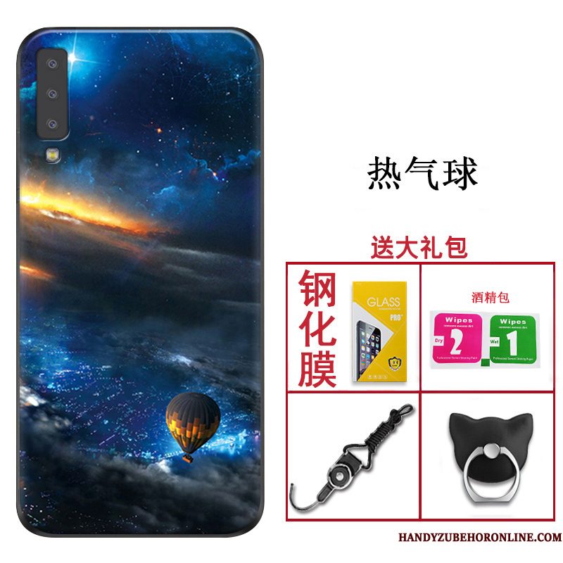 Hoesje Samsung Galaxy A7 2018 Siliconen Anti-falltelefoon, Hoes Samsung Galaxy A7 2018 Zacht Trend