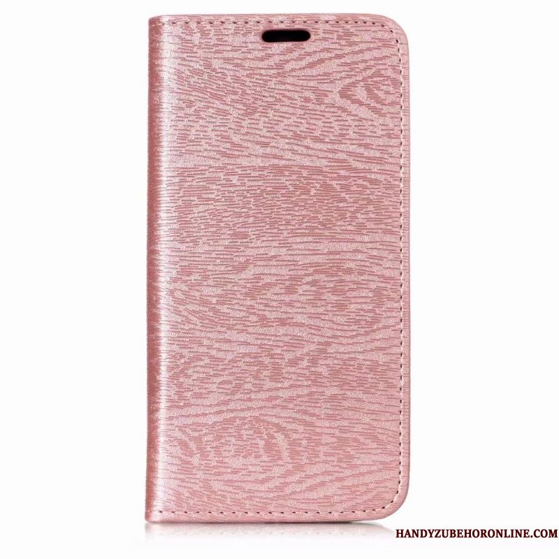 Hoesje Samsung Galaxy A7 2018 Zacht Patroon Automatisch, Hoes Samsung Galaxy A7 2018 Folio Rose Goudtelefoon