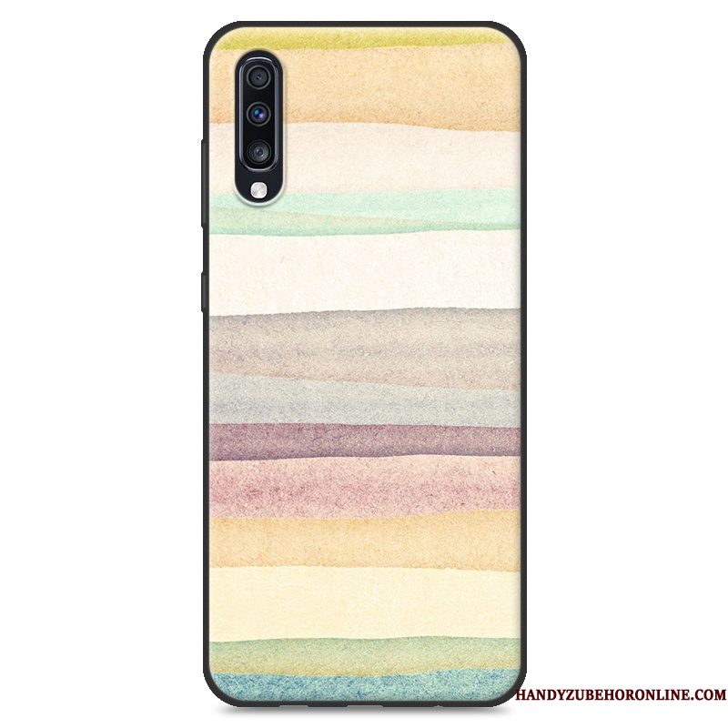 Hoesje Samsung Galaxy A70 Bescherming Landschap Nieuw, Hoes Samsung Galaxy A70 Geschilderd Eenvoudige Blauw