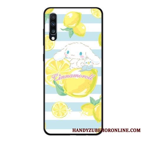 Hoesje Samsung Galaxy A70 Bescherming Schrobben Zwart, Hoes Samsung Galaxy A70 Zacht Rozetelefoon