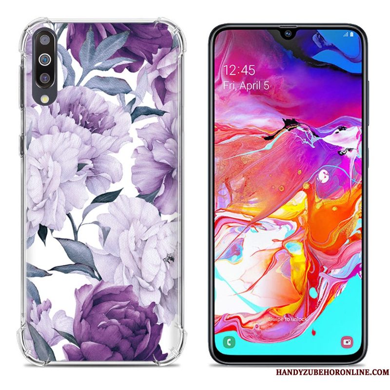 Hoesje Samsung Galaxy A70 Scheppend Groen Gasbag, Hoes Samsung Galaxy A70 Zakken Telefoon Anti-fall