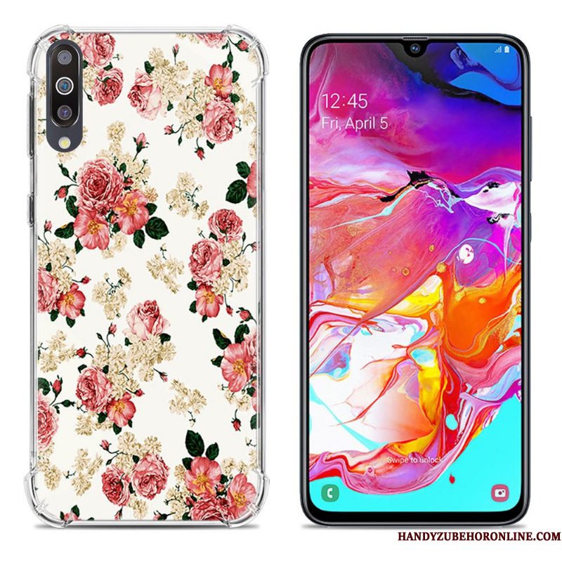 Hoesje Samsung Galaxy A70 Scheppend Groen Gasbag, Hoes Samsung Galaxy A70 Zakken Telefoon Anti-fall