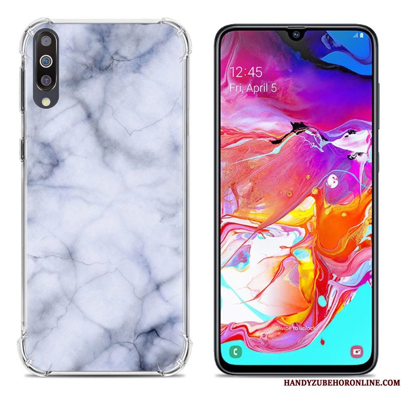 Hoesje Samsung Galaxy A70 Scheppend Groen Gasbag, Hoes Samsung Galaxy A70 Zakken Telefoon Anti-fall