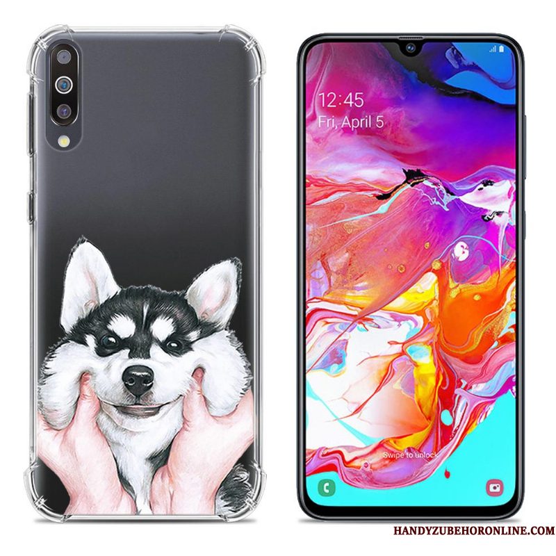 Hoesje Samsung Galaxy A70 Scheppend Groen Gasbag, Hoes Samsung Galaxy A70 Zakken Telefoon Anti-fall