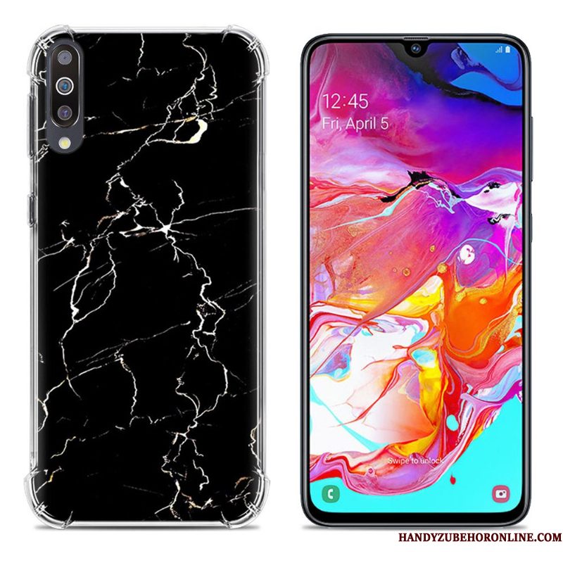 Hoesje Samsung Galaxy A70 Scheppend Groen Gasbag, Hoes Samsung Galaxy A70 Zakken Telefoon Anti-fall