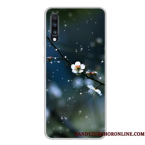 Hoesje Samsung Galaxy A70 Scheppend Zwart Anti-fall, Hoes Samsung Galaxy A70 Zacht Persoonlijktelefoon