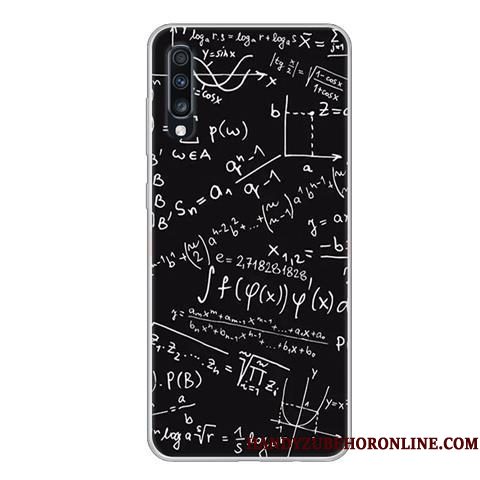 Hoesje Samsung Galaxy A70 Scheppend Zwart Anti-fall, Hoes Samsung Galaxy A70 Zacht Persoonlijktelefoon