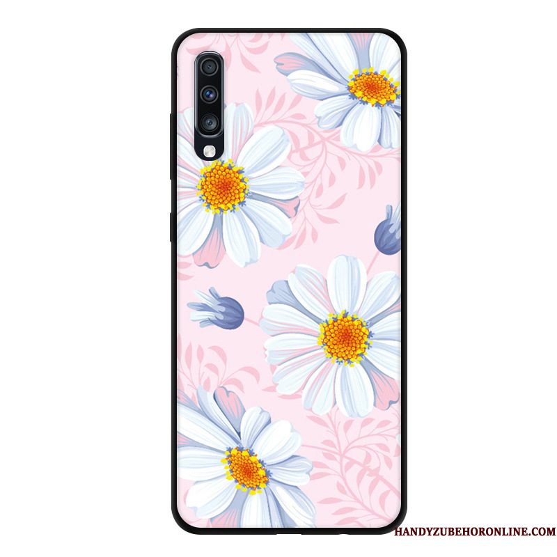 Hoesje Samsung Galaxy A70 Siliconen Schrobben Anti-fall, Hoes Samsung Galaxy A70 Zacht Blauwtelefoon