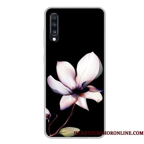 Hoesje Samsung Galaxy A70 Spotprent Groen Wind, Hoes Samsung Galaxy A70 Zacht Anti-falltelefoon