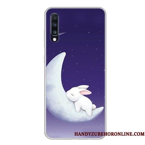 Hoesje Samsung Galaxy A70 Spotprent Groen Wind, Hoes Samsung Galaxy A70 Zacht Anti-falltelefoon