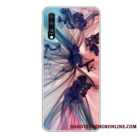 Hoesje Samsung Galaxy A70 Spotprent Groen Wind, Hoes Samsung Galaxy A70 Zacht Anti-falltelefoon