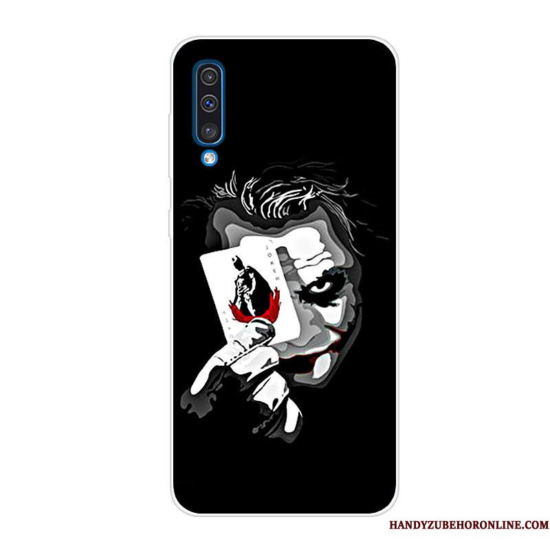 Hoesje Samsung Galaxy A70 Zacht Anti-fall Trend, Hoes Samsung Galaxy A70 Zakken Telefoon Blauw