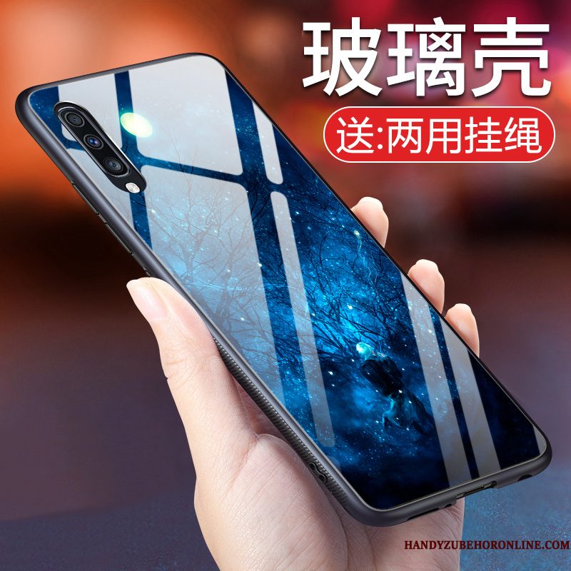 Hoesje Samsung Galaxy A70 Zacht Glas Persoonlijk, Hoes Samsung Galaxy A70 Scheppend Anti-falltelefoon
