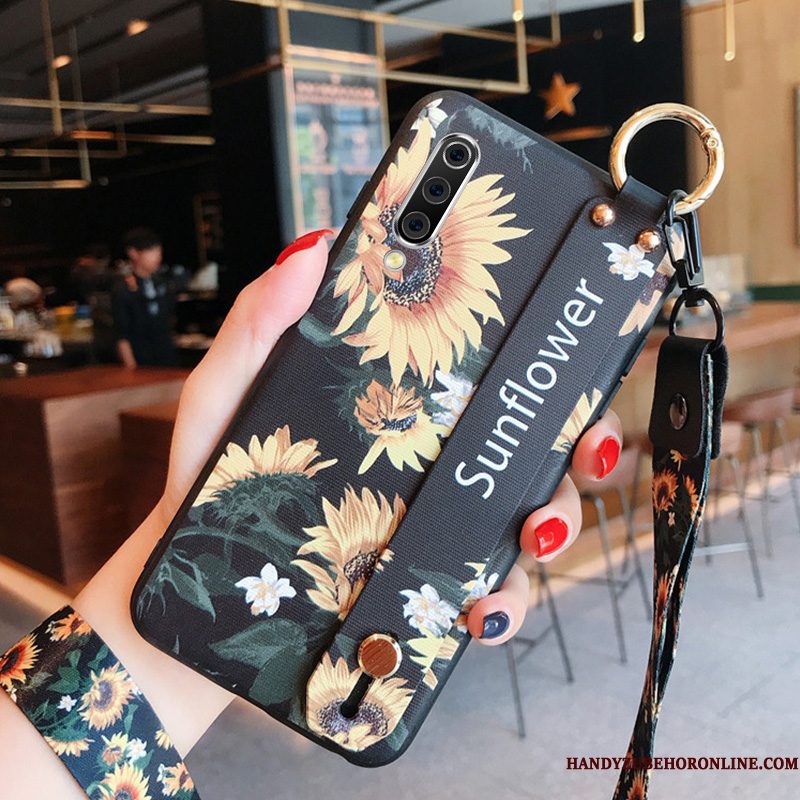 Hoesje Samsung Galaxy A70 Zacht Telefoon Zwart, Hoes Samsung Galaxy A70 Mode Hanger Anti-fall