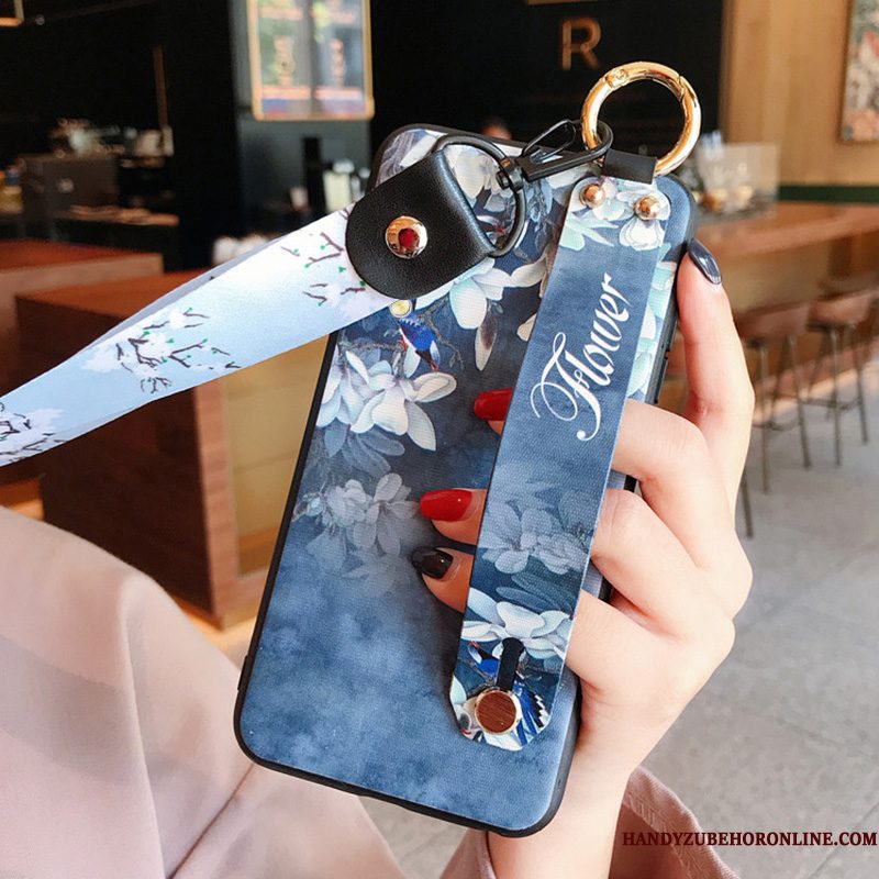 Hoesje Samsung Galaxy A70 Zacht Telefoon Zwart, Hoes Samsung Galaxy A70 Mode Hanger Anti-fall