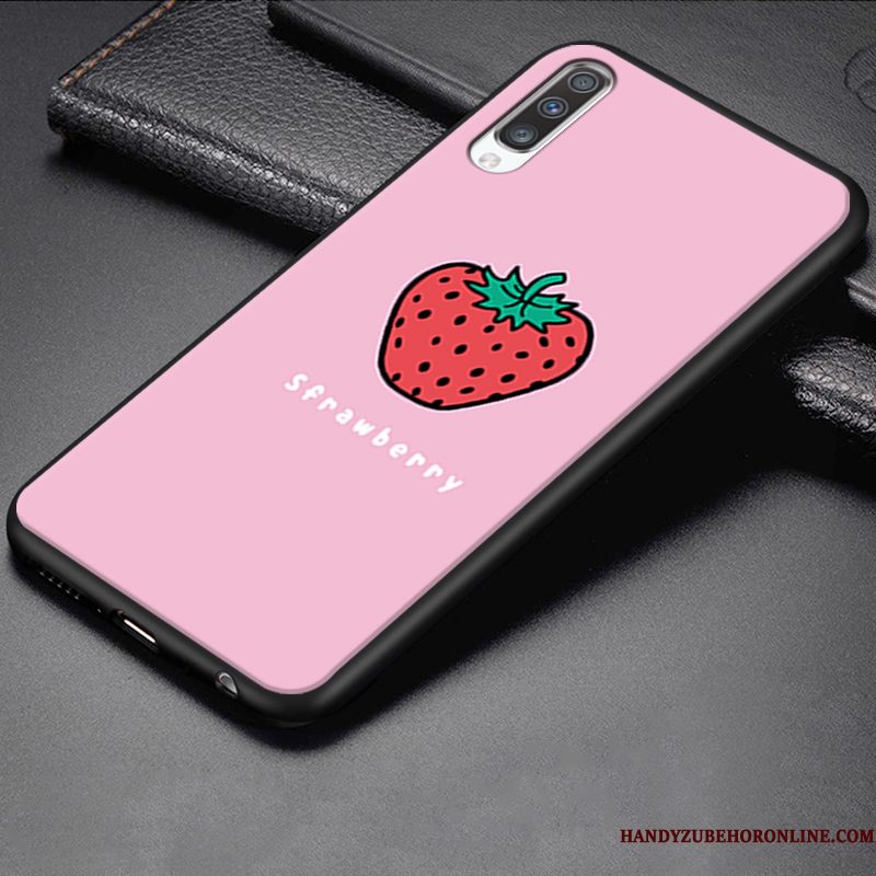 Hoesje Samsung Galaxy A70 Zakken Groen Mooie, Hoes Samsung Galaxy A70 Spotprent Schrobben Anti-fall