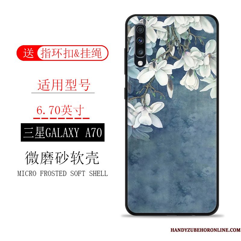 Hoesje Samsung Galaxy A70 Zakken Telefoon Wind, Hoes Samsung Galaxy A70 Zacht Landschap Inkt