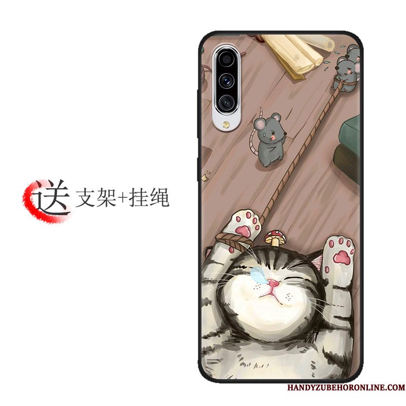 Hoesje Samsung Galaxy A70s Bescherming Anti-fall Lovers, Hoes Samsung Galaxy A70s Zakken Patroon Skärmskydd