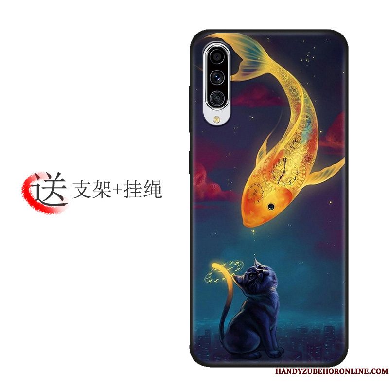 Hoesje Samsung Galaxy A70s Bescherming Anti-fall Lovers, Hoes Samsung Galaxy A70s Zakken Patroon Skärmskydd