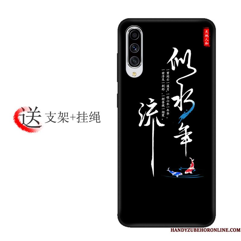 Hoesje Samsung Galaxy A70s Bescherming Anti-fall Lovers, Hoes Samsung Galaxy A70s Zakken Patroon Skärmskydd