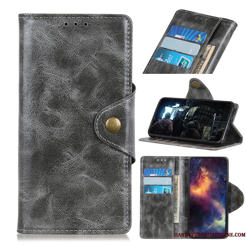 Hoesje Samsung Galaxy A70s Folio Kaarttelefoon, Hoes Samsung Galaxy A70s Leer Skärmskydd Tempereren