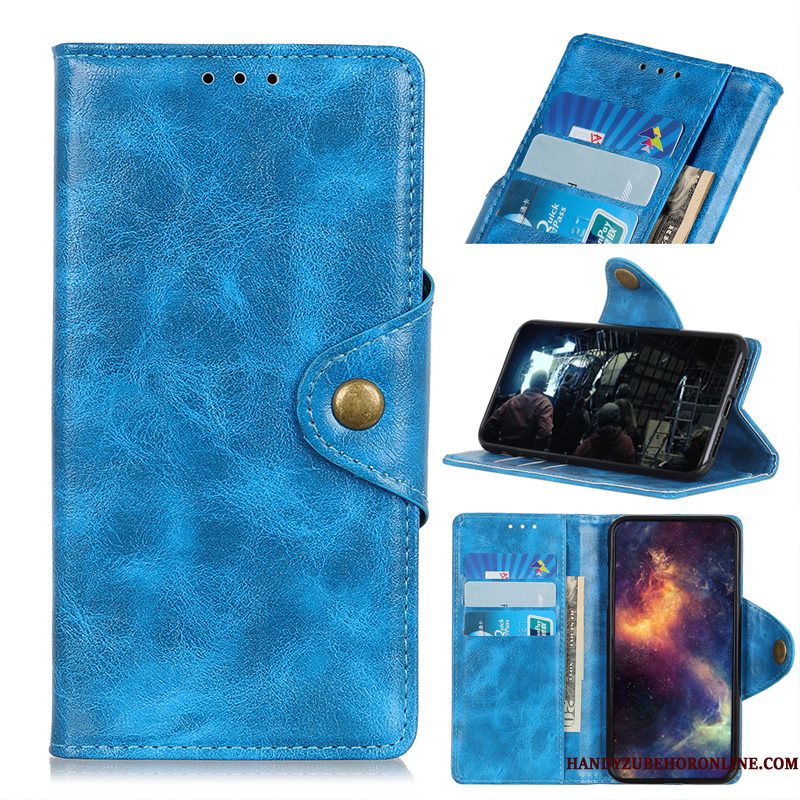 Hoesje Samsung Galaxy A70s Folio Kaarttelefoon, Hoes Samsung Galaxy A70s Leer Skärmskydd Tempereren