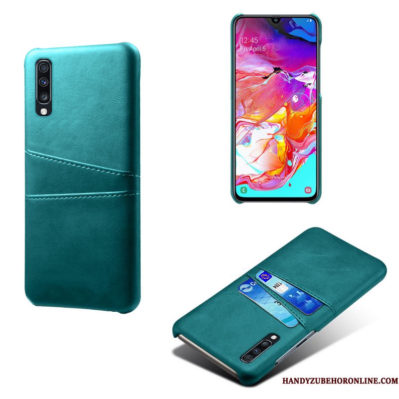 Hoesje Samsung Galaxy A70s Scheppend Rood Kwaliteit, Hoes Samsung Galaxy A70s Leer Persoonlijk Kaart