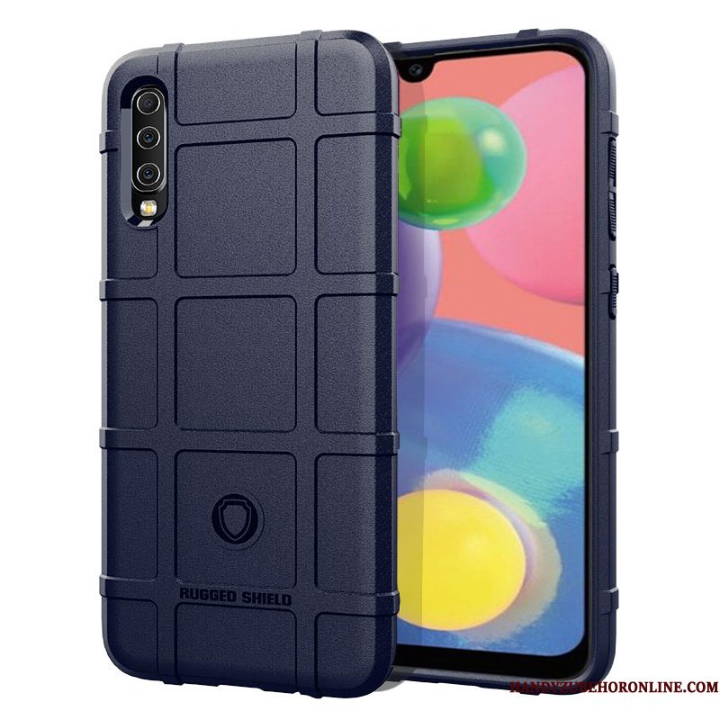 Hoesje Samsung Galaxy A70s Zacht Groen Anti-fall, Hoes Samsung Galaxy A70s Siliconen Telefoon