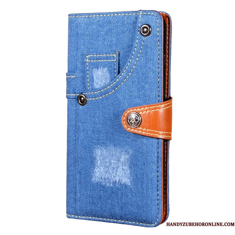 Hoesje Samsung Galaxy A71 Folio Blauwtelefoon, Hoes Samsung Galaxy A71 Denim