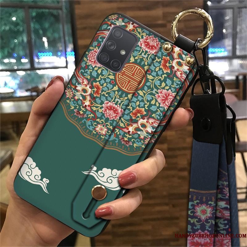 Hoesje Samsung Galaxy A71 Zacht Chinese Stijl Wind, Hoes Samsung Galaxy A71 Bescherming Telefoon Hanger