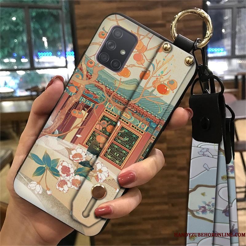 Hoesje Samsung Galaxy A71 Zacht Chinese Stijl Wind, Hoes Samsung Galaxy A71 Bescherming Telefoon Hanger