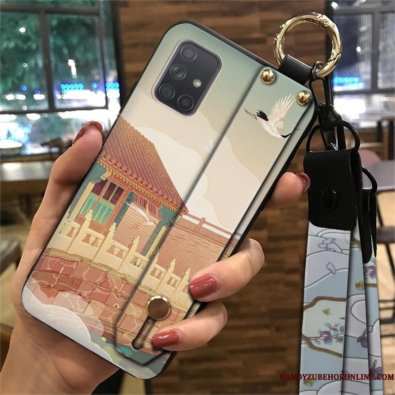 Hoesje Samsung Galaxy A71 Zacht Chinese Stijl Wind, Hoes Samsung Galaxy A71 Bescherming Telefoon Hanger