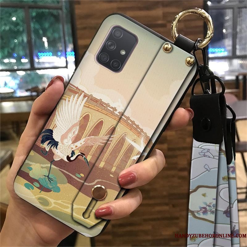 Hoesje Samsung Galaxy A71 Zacht Chinese Stijl Wind, Hoes Samsung Galaxy A71 Bescherming Telefoon Hanger