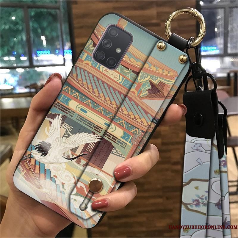 Hoesje Samsung Galaxy A71 Zacht Chinese Stijl Wind, Hoes Samsung Galaxy A71 Bescherming Telefoon Hanger