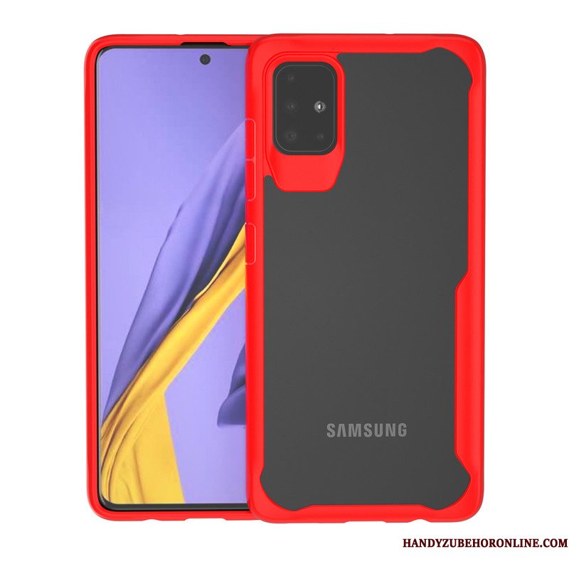 Hoesje Samsung Galaxy A71 Zacht Gasbag Anti-fall, Hoes Samsung Galaxy A71 Bescherming Effen Kleurtelefoon