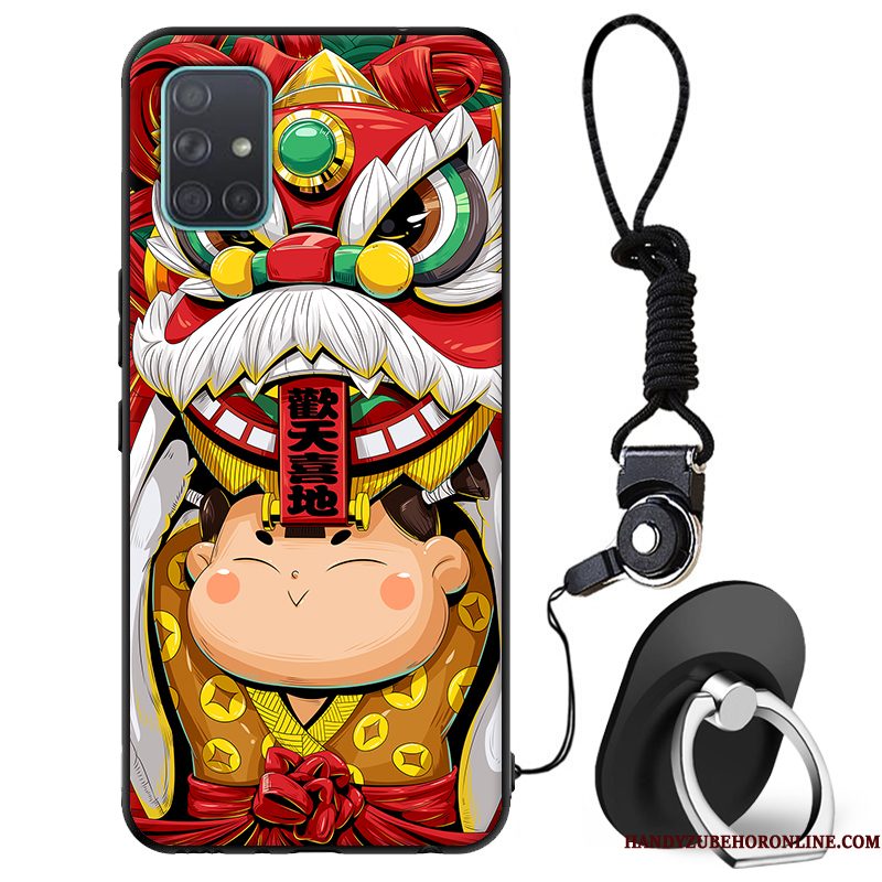 Hoesje Samsung Galaxy A71 Zacht Trendy Merk Anti-fall, Hoes Samsung Galaxy A71 Mode Telefoon Chinese Stijl