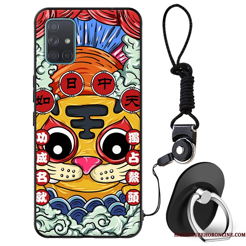 Hoesje Samsung Galaxy A71 Zacht Trendy Merk Anti-fall, Hoes Samsung Galaxy A71 Mode Telefoon Chinese Stijl