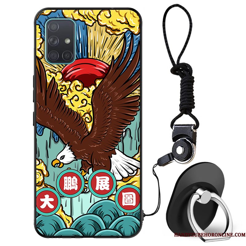 Hoesje Samsung Galaxy A71 Zacht Trendy Merk Anti-fall, Hoes Samsung Galaxy A71 Mode Telefoon Chinese Stijl